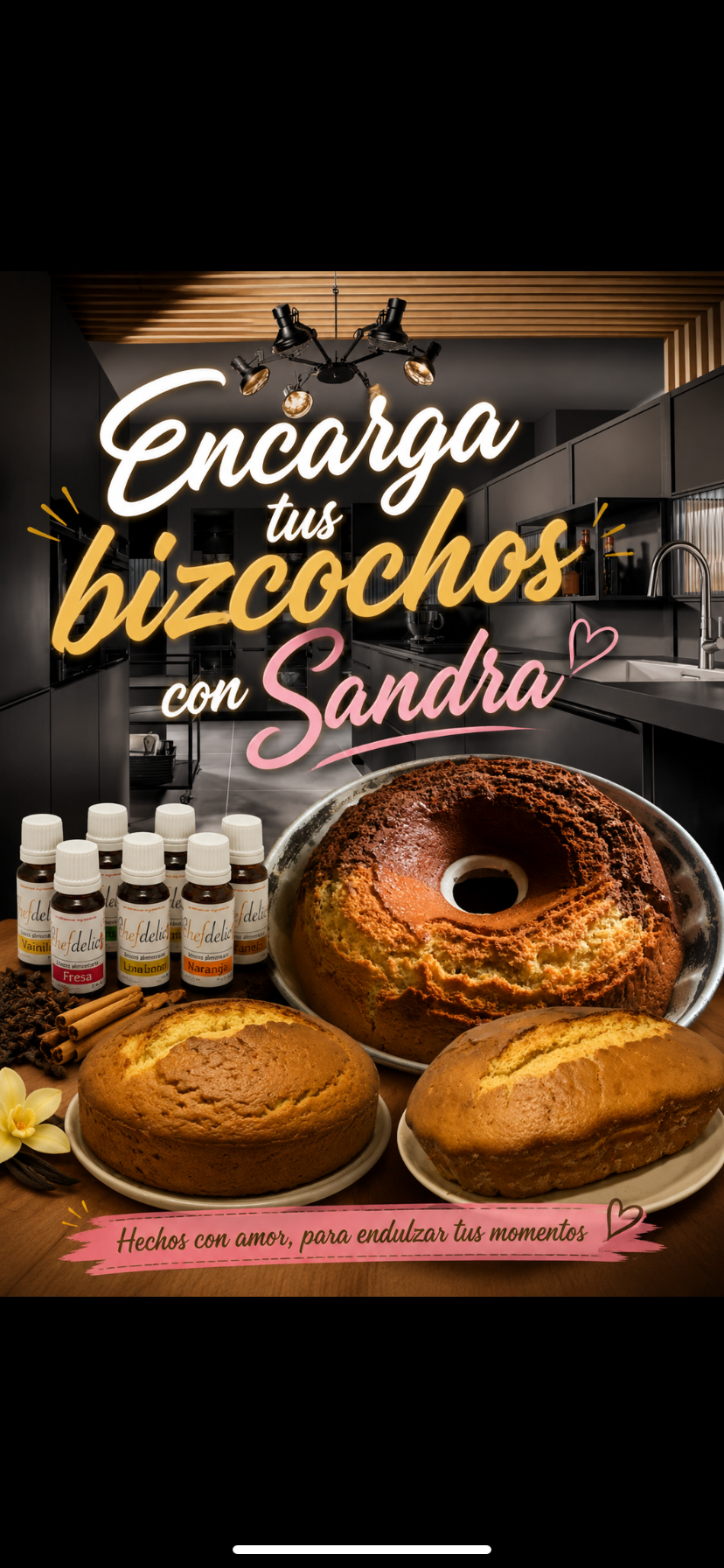 Encarga tus Bizcochos con Sandra