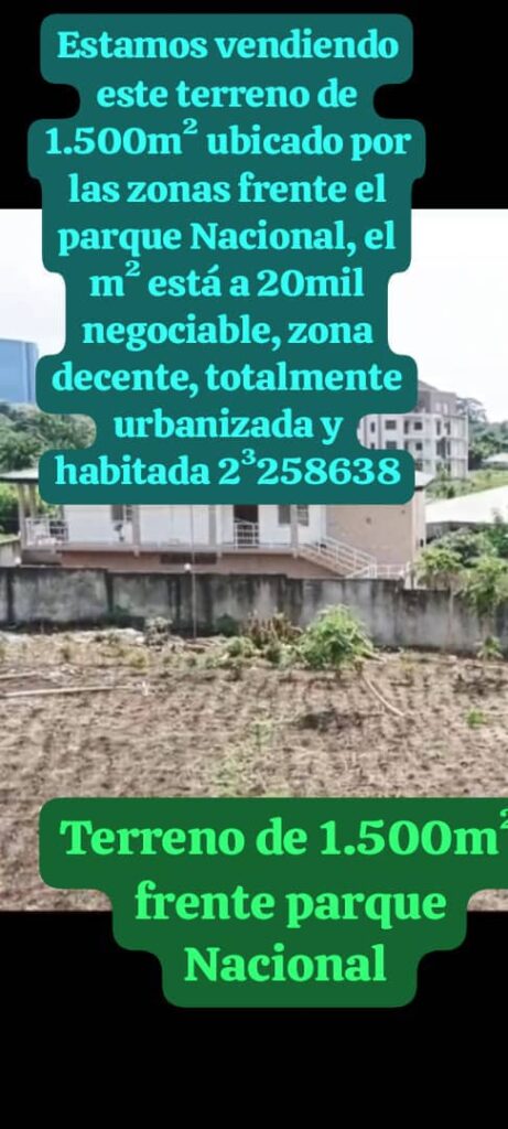 Terreno en venta 1.500m2