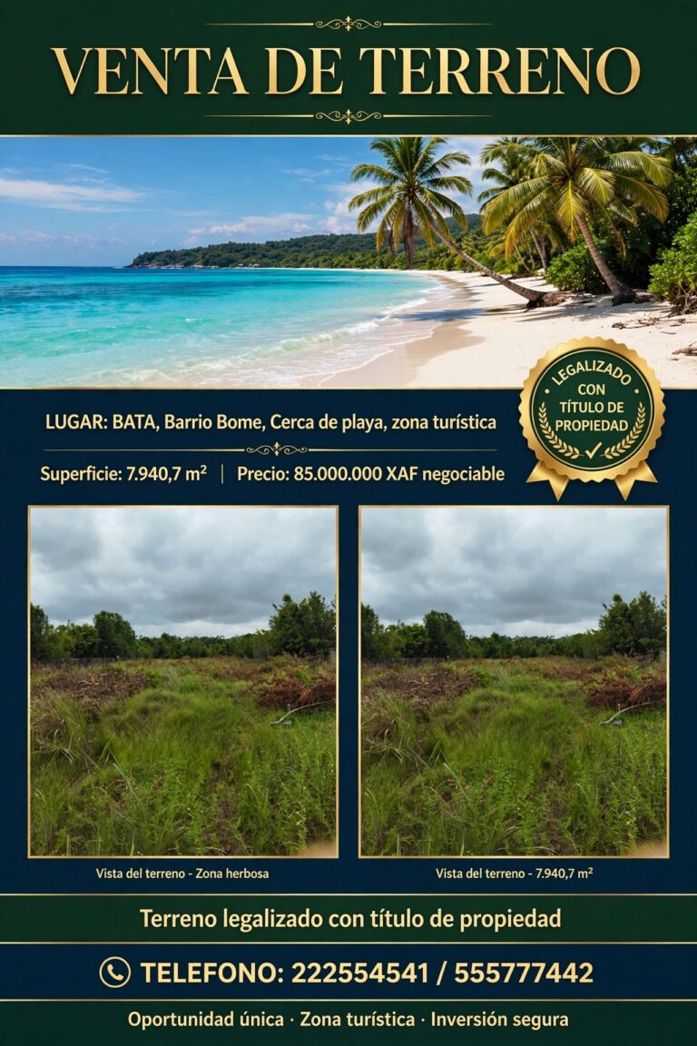 VENTA DE TERRENO