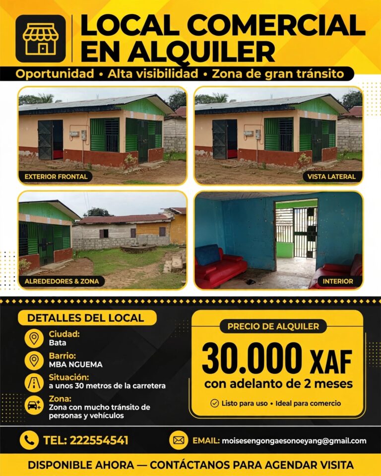 AQUILER DE UN LOCAL COMERCIAL
