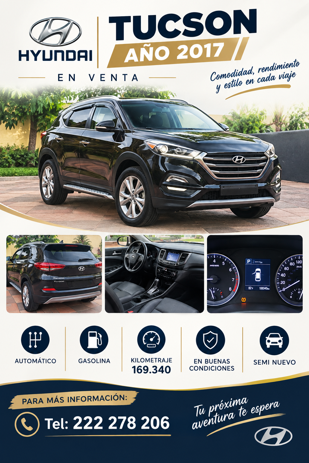 Se vende Hyundai Tucson automático año 2017