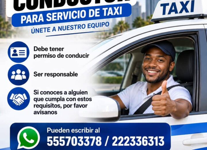 SE BUSCA CONDUCTOR DE TAXI