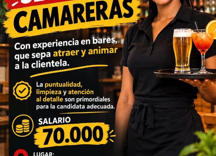 SE BUSCA CAMARERAS