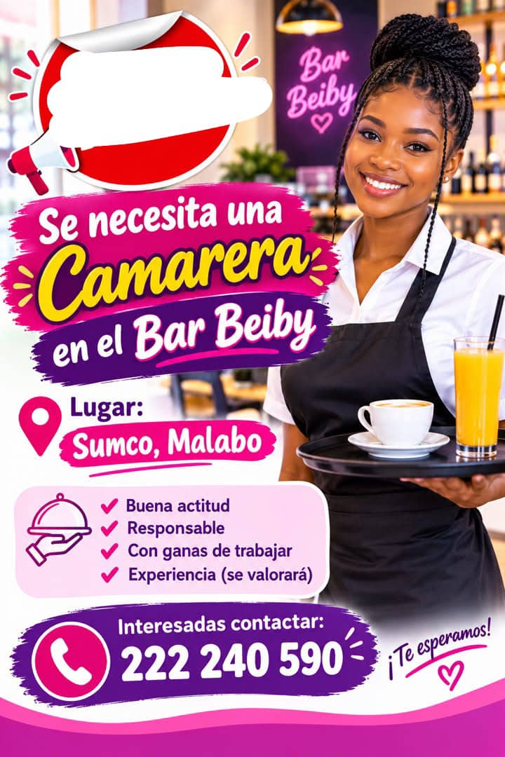 SE BUSCA CAMARERA