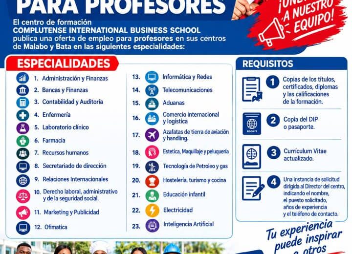 SE BUSCA PROFESORES