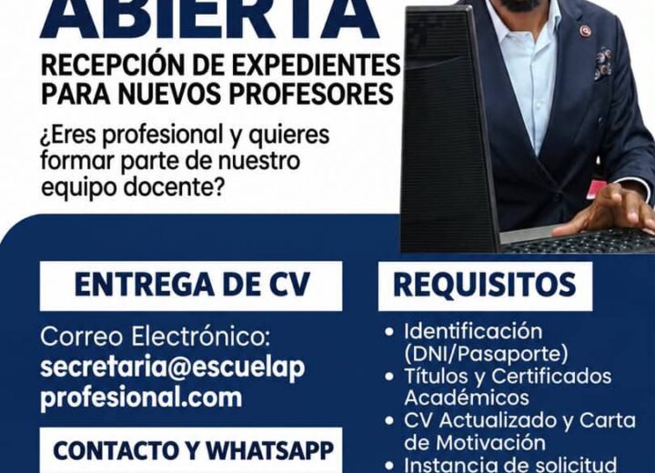 SE BUSCA PROFESORES