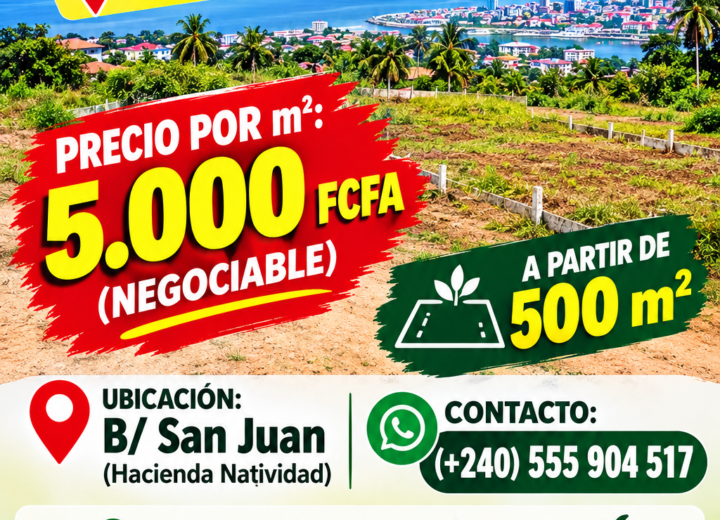 Venta de terrenos en Malabo