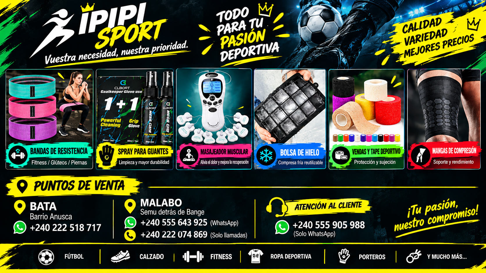 ¡TODO PARA TU PASIÓN DEPORTIVA CON IPIPI SPORT!